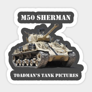 M50 Sherman wht_txt Sticker